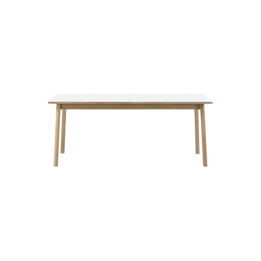 6491 Ana udtræksspisebord 180 cm, white/soap treated oak