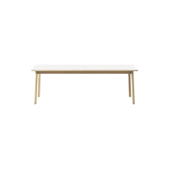 6490 Ana udtræksspisebord 220 cm, white/soap treated oak