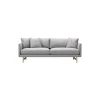 5552 Calmo 95 2 pers. sofa, grå/lakeret eg