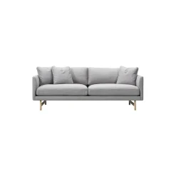 5552 Calmo 95 2 pers. sofa, grå/lakeret eg