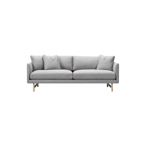 5552 Calmo 95 2 pers. sofa, grå/lakeret eg