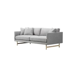5552 Calmo 95 2 pers. sofa, grå/lakeret eg