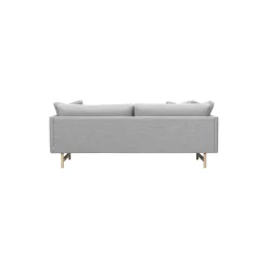 5552 Calmo 95 2 pers. sofa, grå/lakeret eg