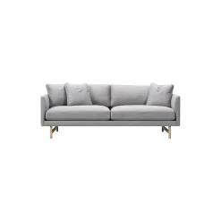 5552 Calmo 95 2 pers. sofa, grå/lakeret eg