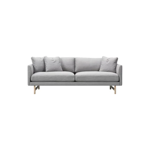5552 Calmo 95 2 pers. sofa, grå/lakeret eg