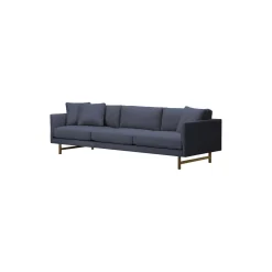 5523 Calmo 80 3 pers. sofa, mørkeblå/røget eg