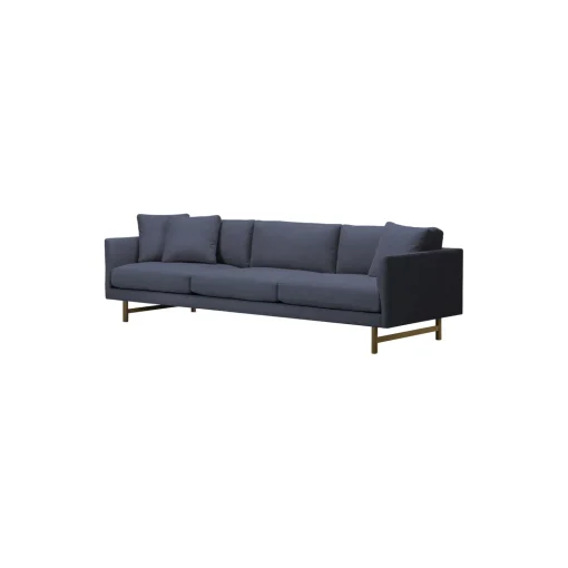 5523 Calmo 80 3 pers. sofa, mørkeblå/røget eg
