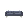 5552 Calmo 95 2 pers. sofa, mørkeblå/lakeret eg