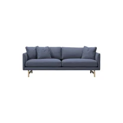 5552 Calmo 95 2 pers. sofa, mørkeblå/lakeret eg