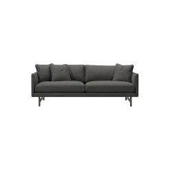 5552 Calmo 95 2 pers. sofa, mørkegrå/røget eg