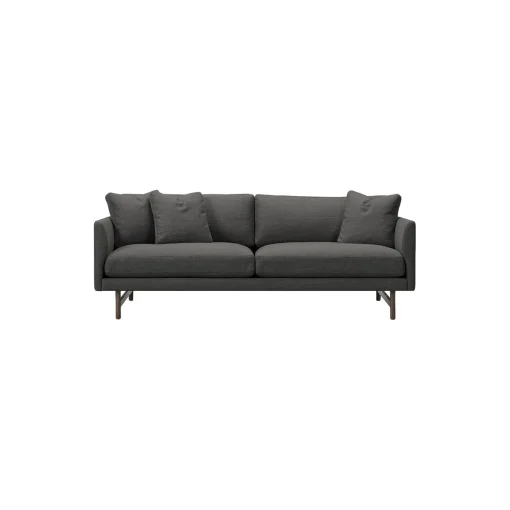 5552 Calmo 95 2 pers. sofa, mørkegrå/røget eg
