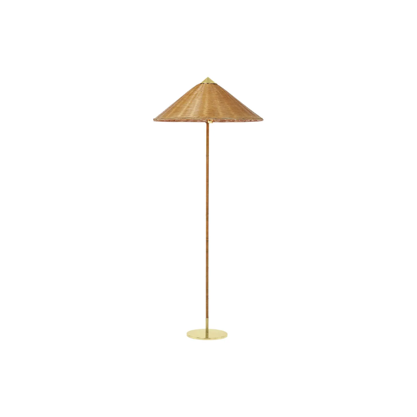 9602 Floor Lamp, wicker willow