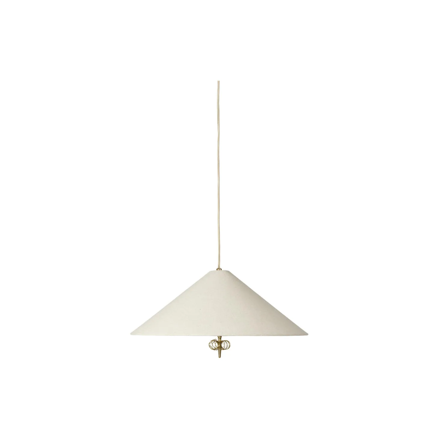 1967 Pendant, brass/canvas