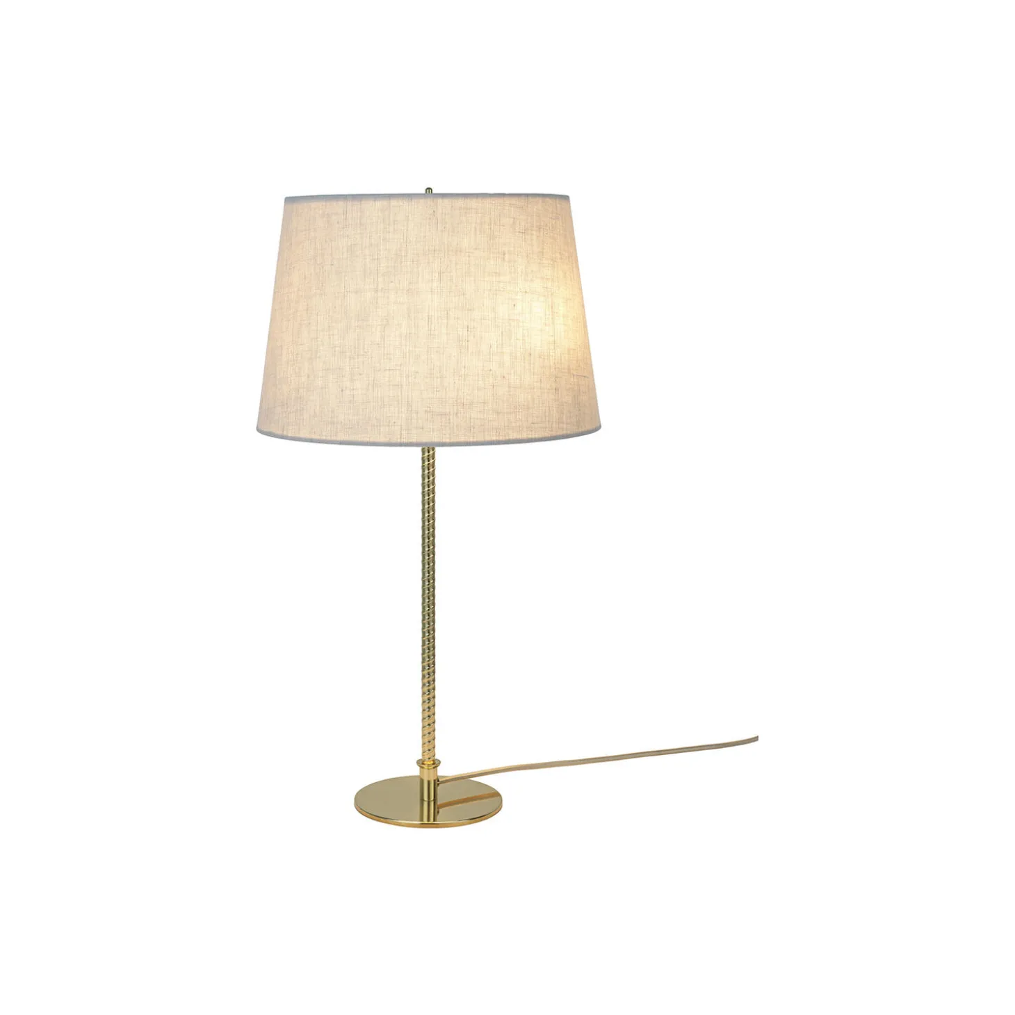 9205 Table Lamp, brass/canvas
