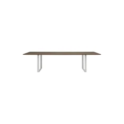 70/70 Table, solid smoked oak/grey