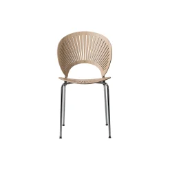 3398 Trinidad stol, lacquered oak/chrome