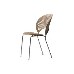 3398 Trinidad stol, lacquered oak/chrome