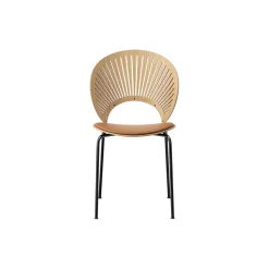 3396 Trinidad stol med sædepolstring, oiled oak/cognac/black