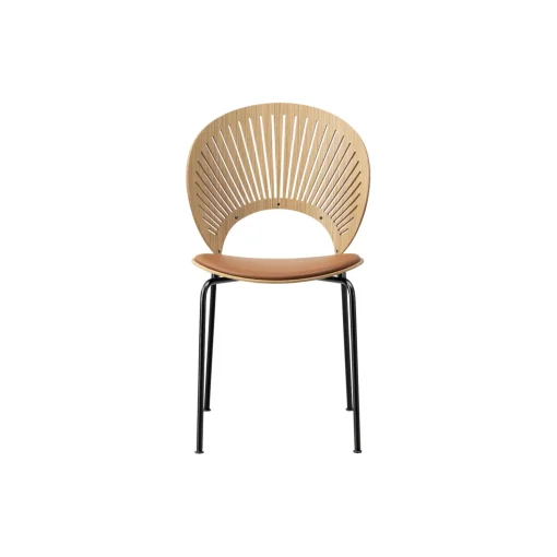 3396 Trinidad stol med sædepolstring, oiled oak/cognac/black