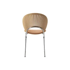 3396 Trinidad stol med sædepolstring, oiled oak/cognac/chrome