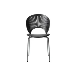 3396 Trinidad stol med sædepolstring, black ash/black/chrome