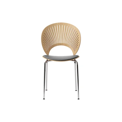 3396 Trinidad stol med sædepolstring, oiled oak/black/chrome