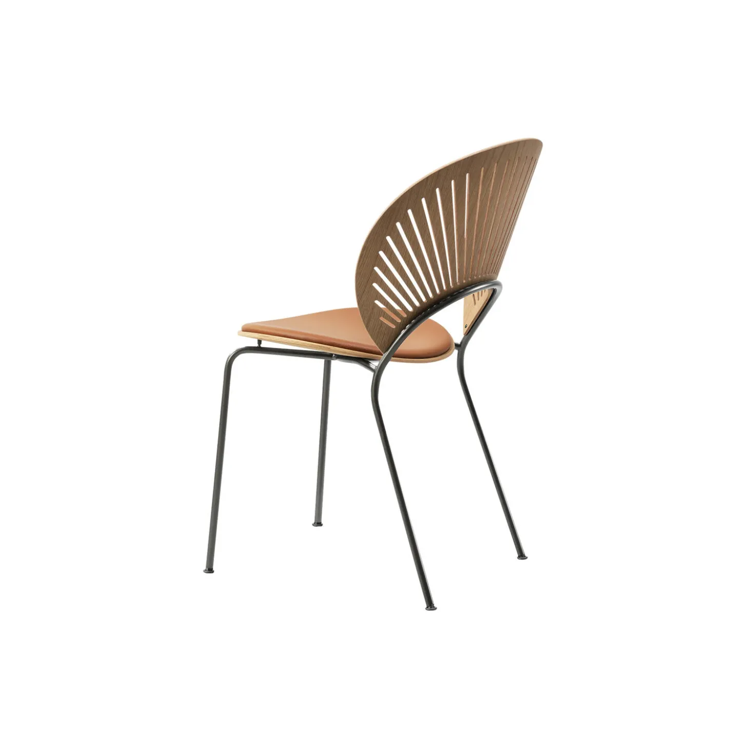 3396 Trinidad stol med sædepolstring, oiled oak/cognac/flint