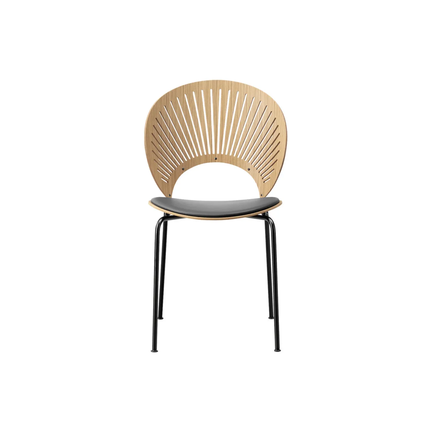3396 Trinidad stol med sædepolstring, oiled oak/black/black