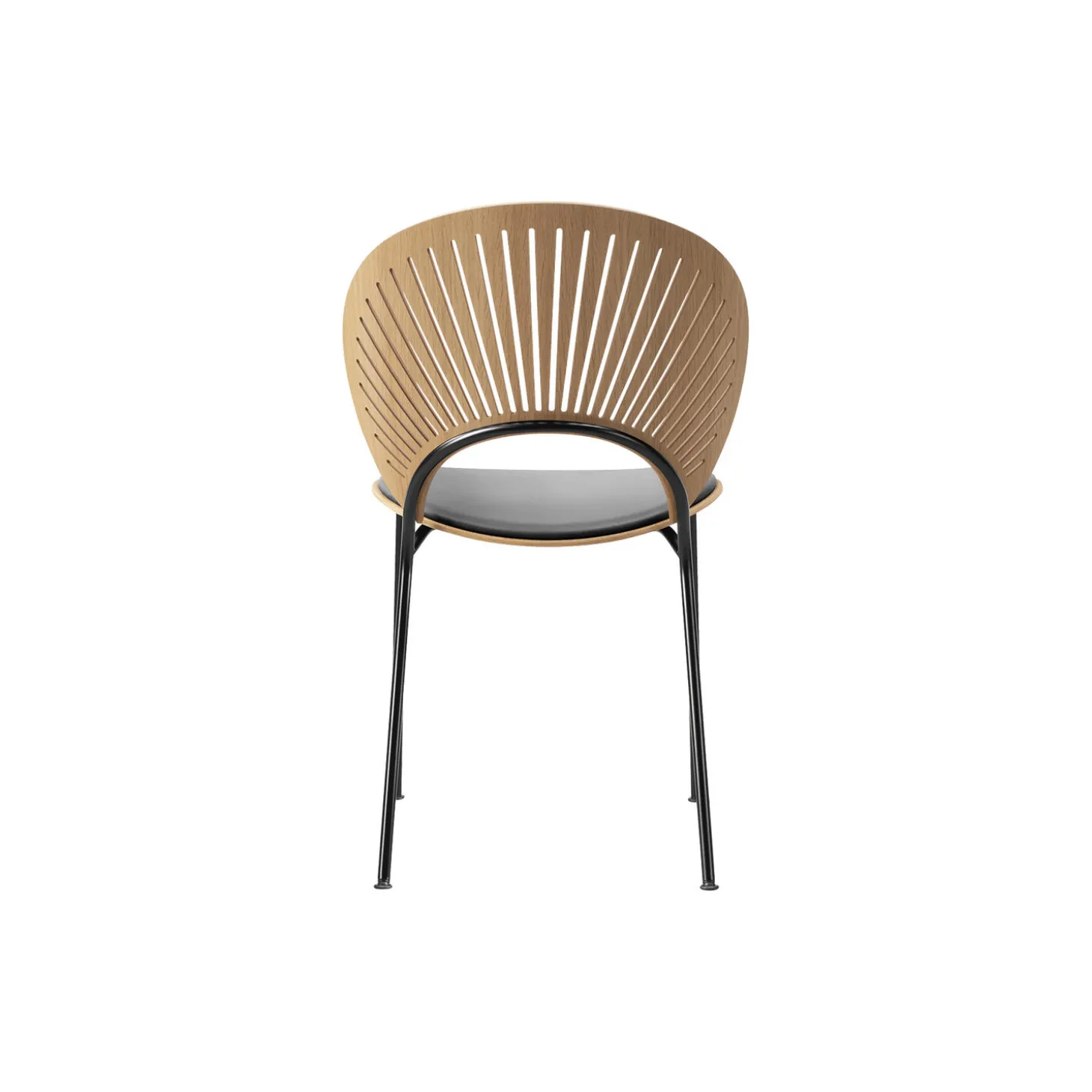3396 Trinidad stol med sædepolstring, oiled oak/black/black