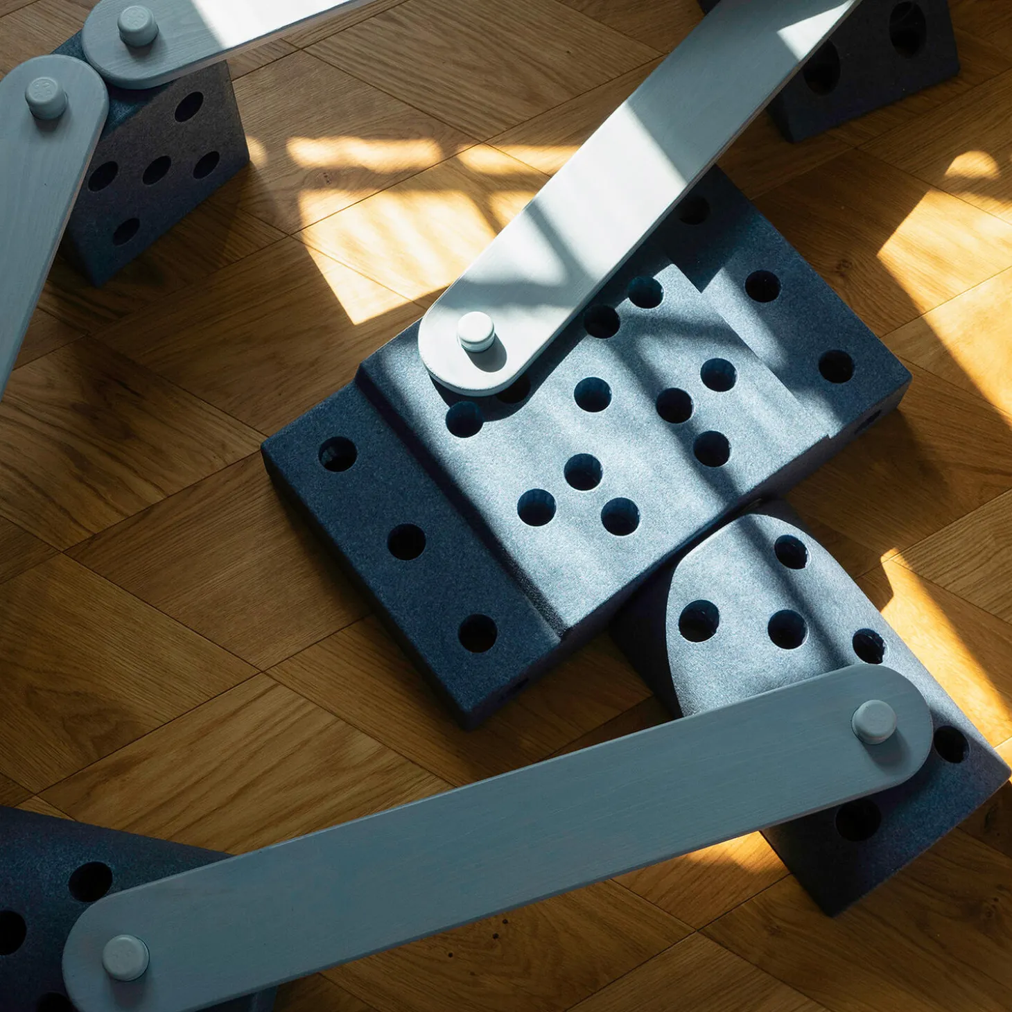 2 x balancebomme, sky blue