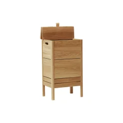 A Line Laundry Box, oiled oak