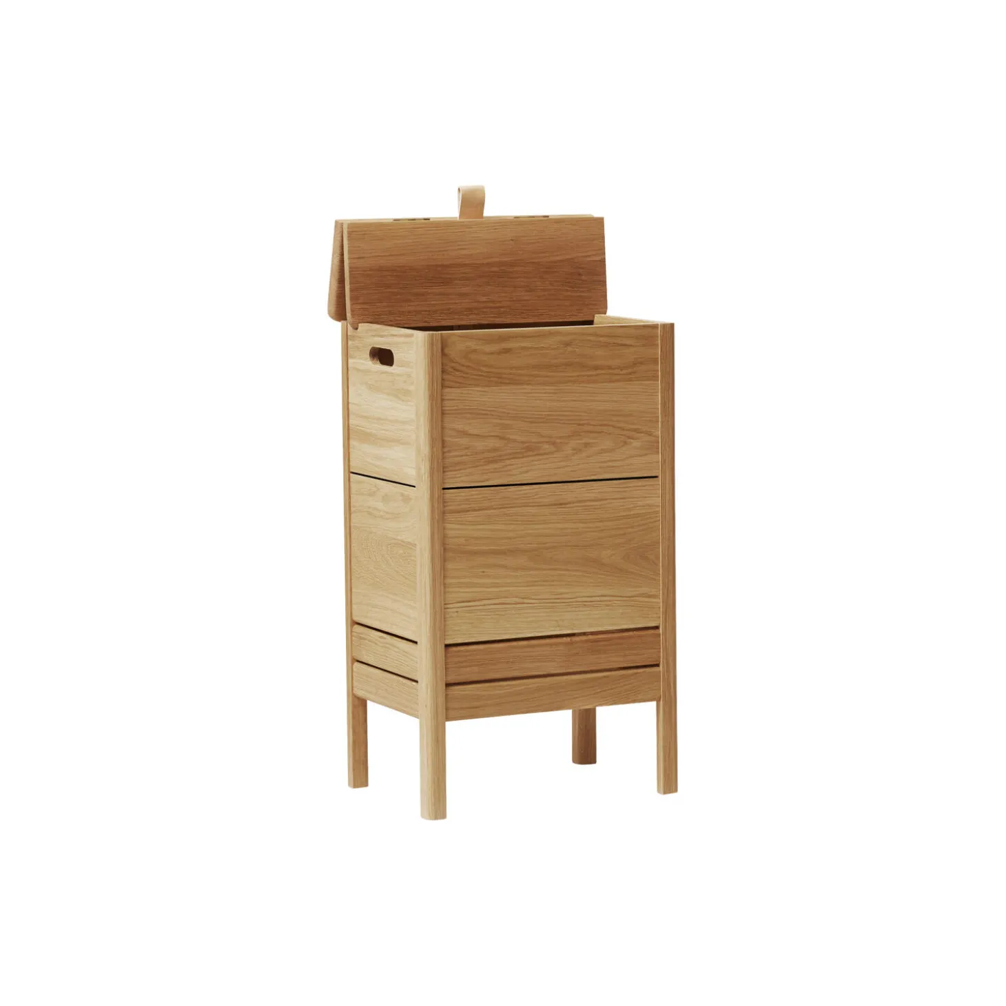A Line Laundry Box, oiled oak