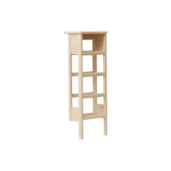 A Line Shoe Rack 35, white oiled oak