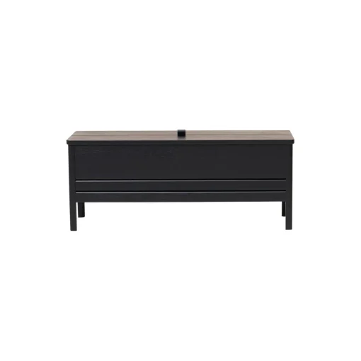 A Line Storage Bench, black
