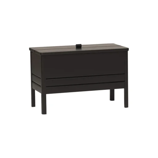 A Line Storage Bench, black