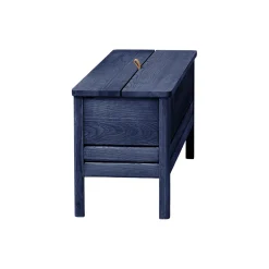 A Line Storage Bench, indigo blue