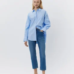 AdaleneSW Shirt, light blue striped