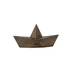 Admiral figur, røgbejdset eg