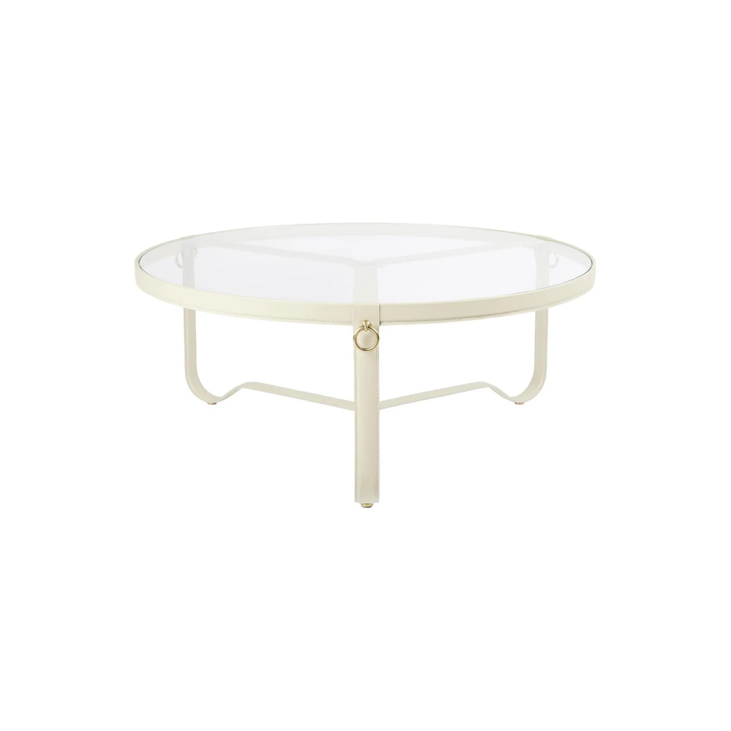 Adnet Coffee Circular Table, cream
