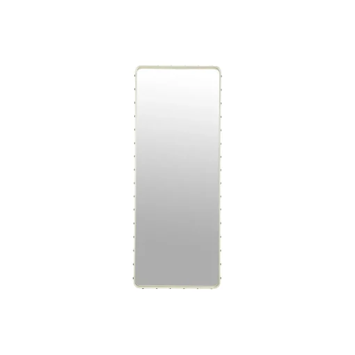 Adnet Rectangular Wall Mirror, cream