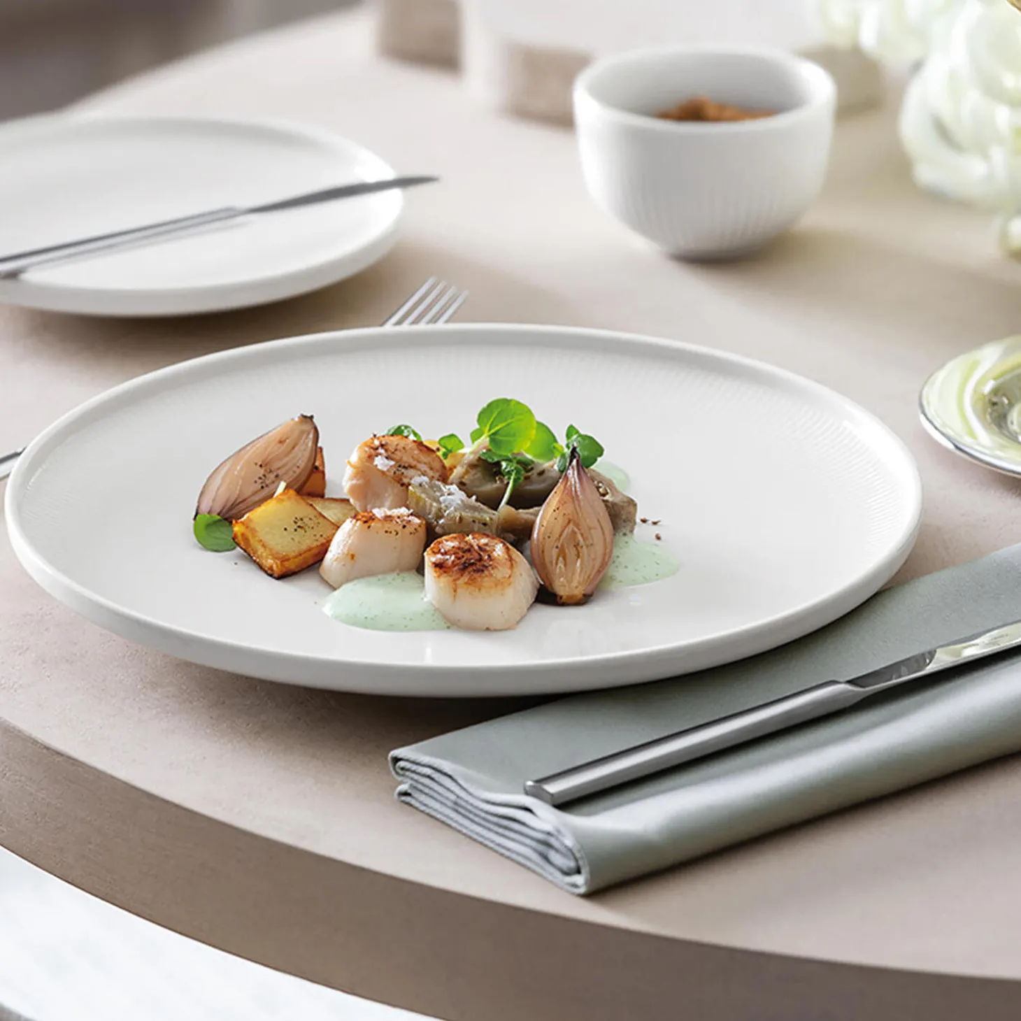 Afina Middagstallerken Ø 27 cm, hvid