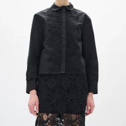 AimeeIW Cropped Shirt, black