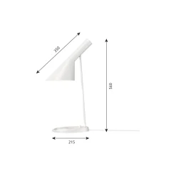 AJ bordlampe, white