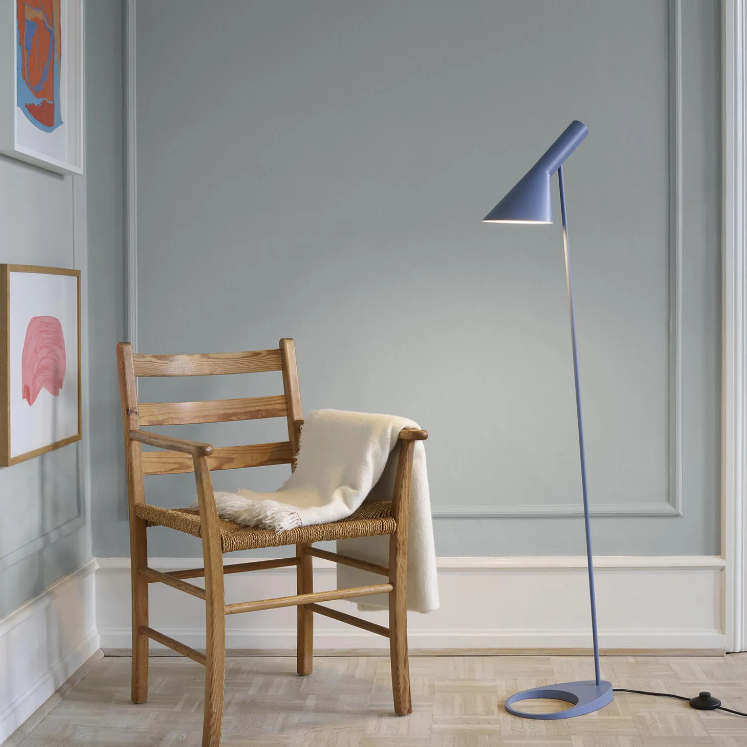 AJ gulvlampe, dusty blue