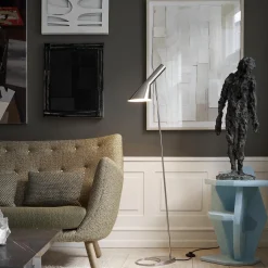 AJ gulvlampe, stainless steel