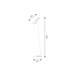 AJ gulvlampe, white