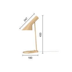 AJ Mini bordlampe, warm sand