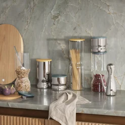 ALFREDO opbevaringsdåse mini 0,5 L, rustfrit stål/grøn