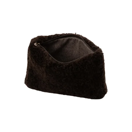 Ally clutch, dark brown