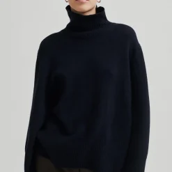 Alpha Knit T-Neck, night sky